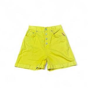Vintage Gitano High-Waisted Yellow Denim Shorts - Size S